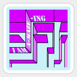 I am a-MAZE-ing - Purple Sticker